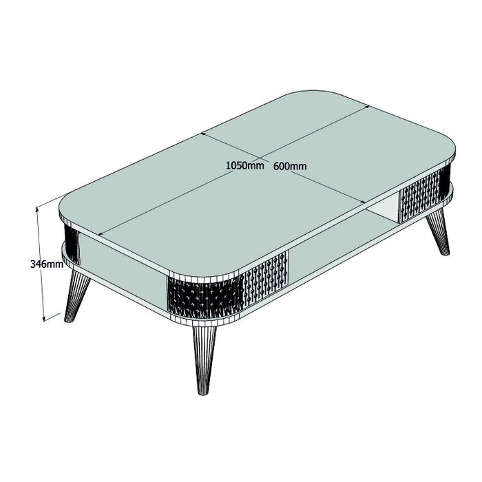 Hanah Home Eylül Mesa de Centro Blanca Hanah Home Eylül Mesa de Centro Blanca